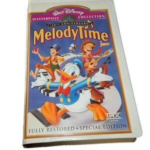 WALT DISNEY 50th Anniversary MELODYTIME vintage VHS in original clamshell case